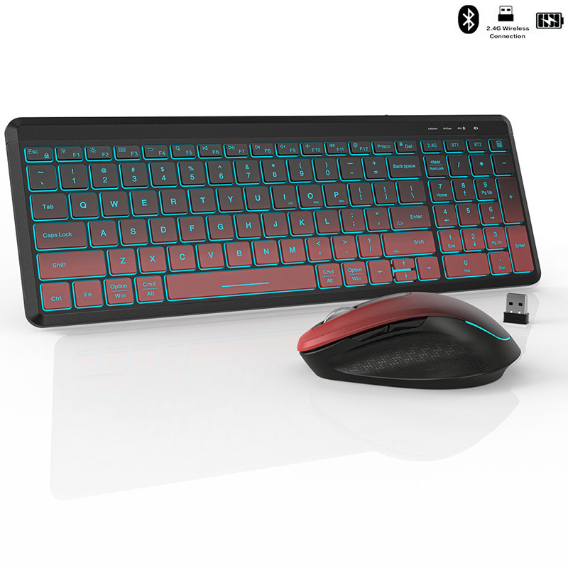 Gaming Keyboard Bundle - Combinazione di tastiera e Mouse Wireless