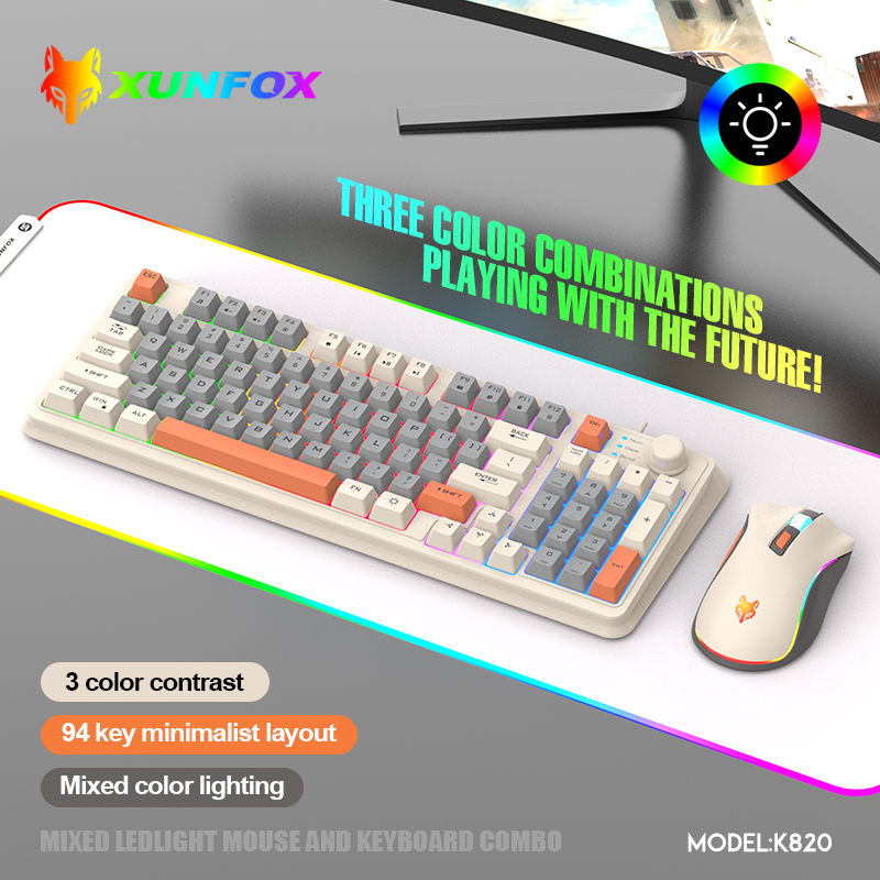 Gaming Keyboard Bundle - K820 Tastiera da gioco cablata USB