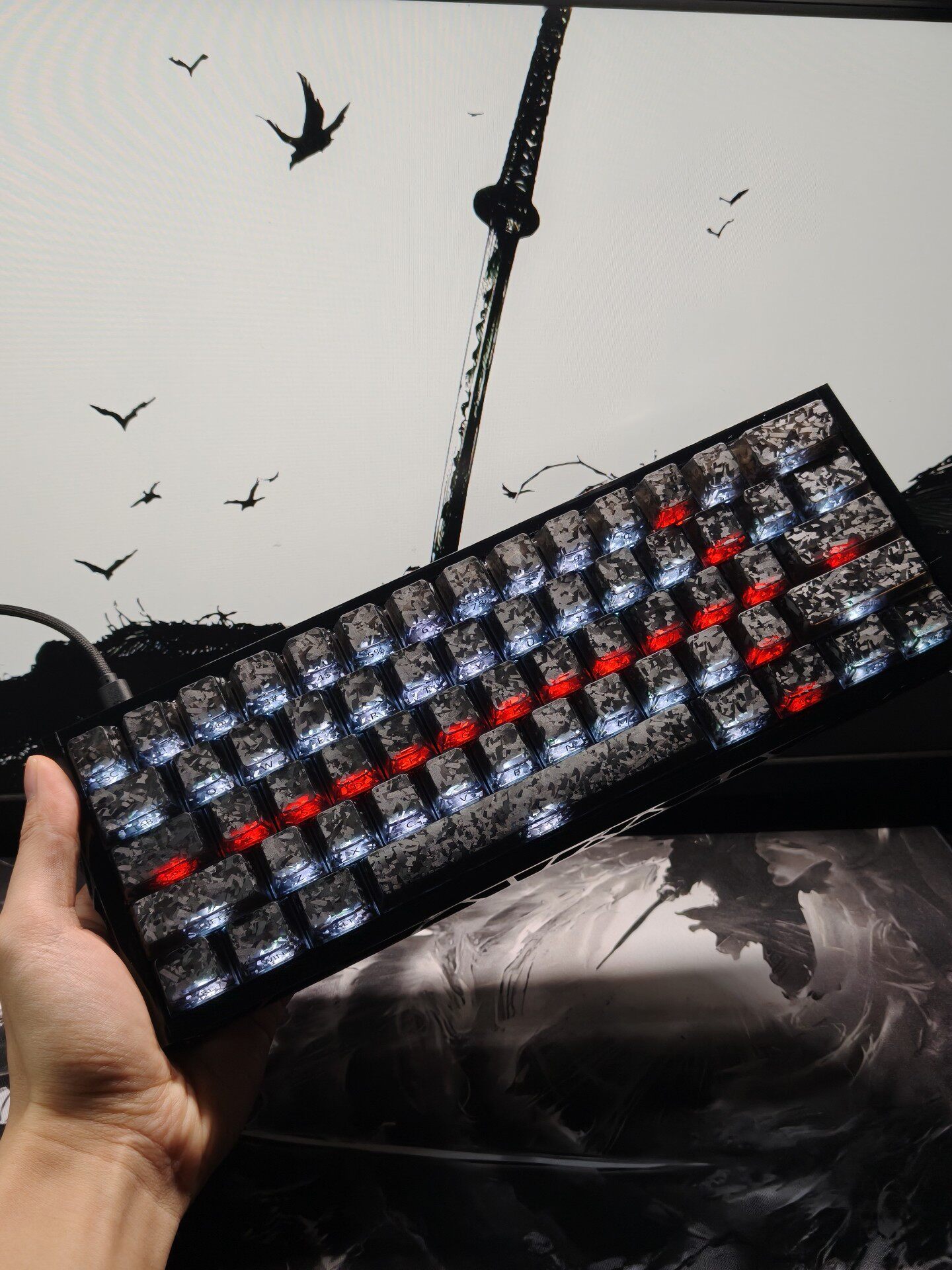 Gaming Keyboard No Number Pad - Tastiera da gioco compatta personalizzata con