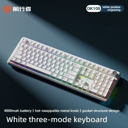 Keyboard Gaming Mac - Tastiera Meccanica Wireless EWEADN DK108 Tri-Mode
