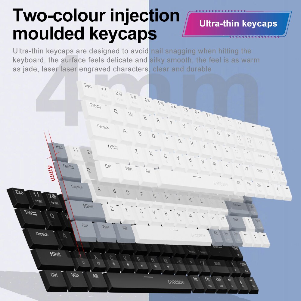 E-YOOSO A68 RGB Mini Slim USB  - Gaming Keyboard Bundle recensione e prezzo