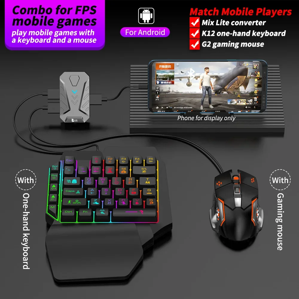 Disponibile Gamepad Mixlite pe - Gaming Keyboard And Mouse Converter For Mobile recensione e prezzo