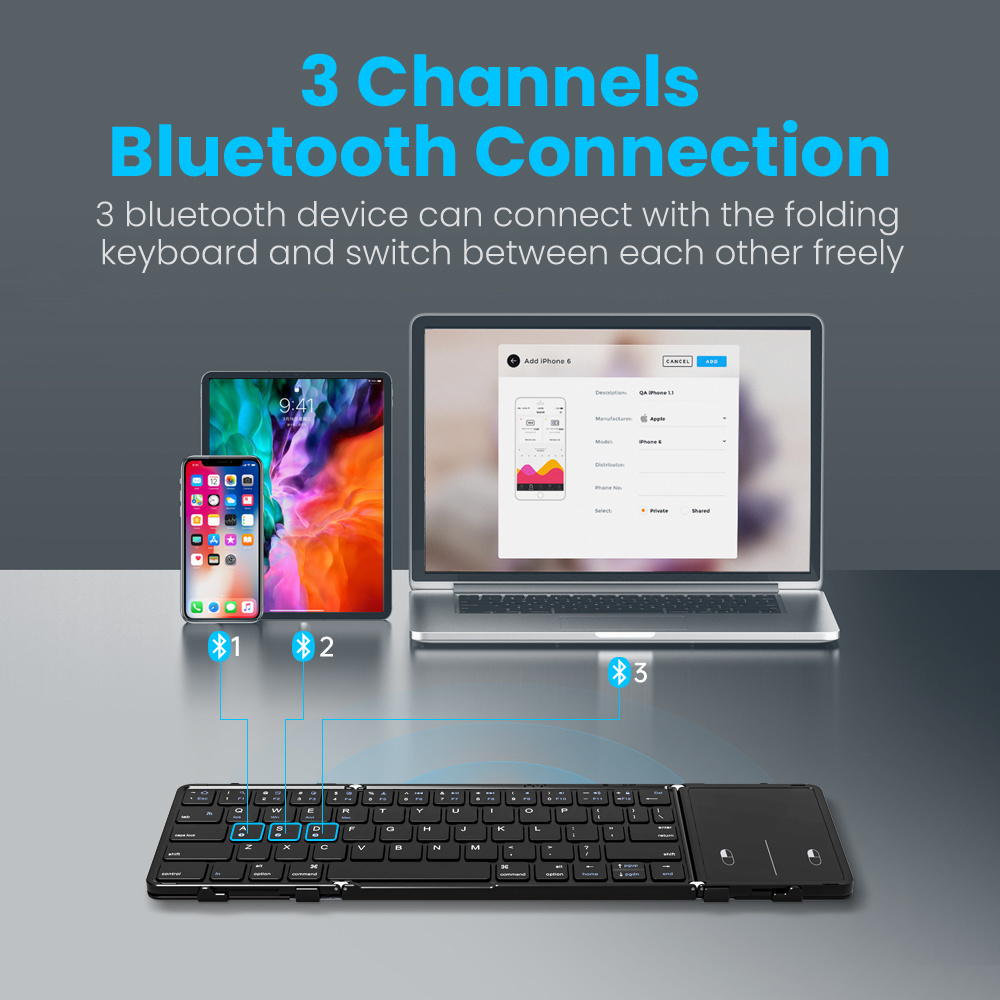 Tastiera pieghevole wireless B - Gaming Keyboard No Number Pad recensione e prezzo