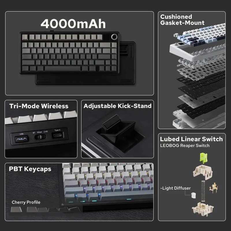 Tastiera Meccanica AULA F75 Ma - Gaming Keyboard Mechanical recensione e prezzo