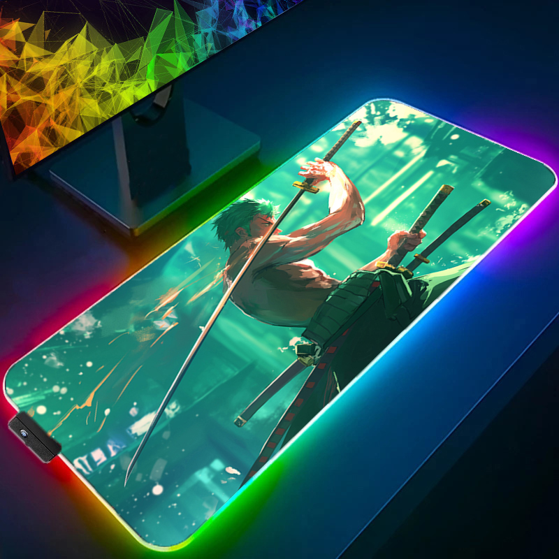 ONE PIECE Zoro Mouse Pad RGB A - Gaming Keyboard Noise recensione e prezzo