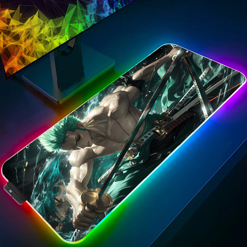 ONE PIECE Zoro Mouse Pad RGB A - Gaming Keyboard Noise recensione e prezzo