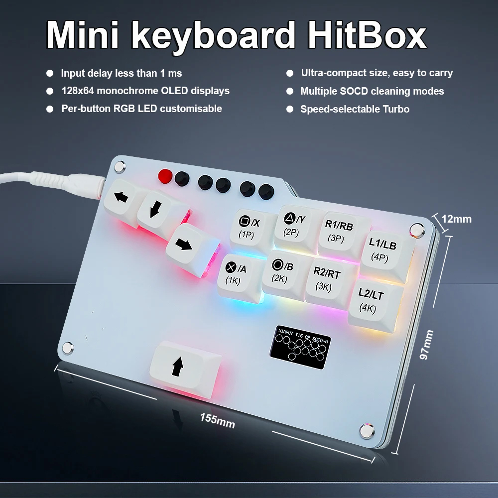 Hitbox Mini GP2040 CE Fightsti - Gaming Keyboard No Rgb recensione e prezzo