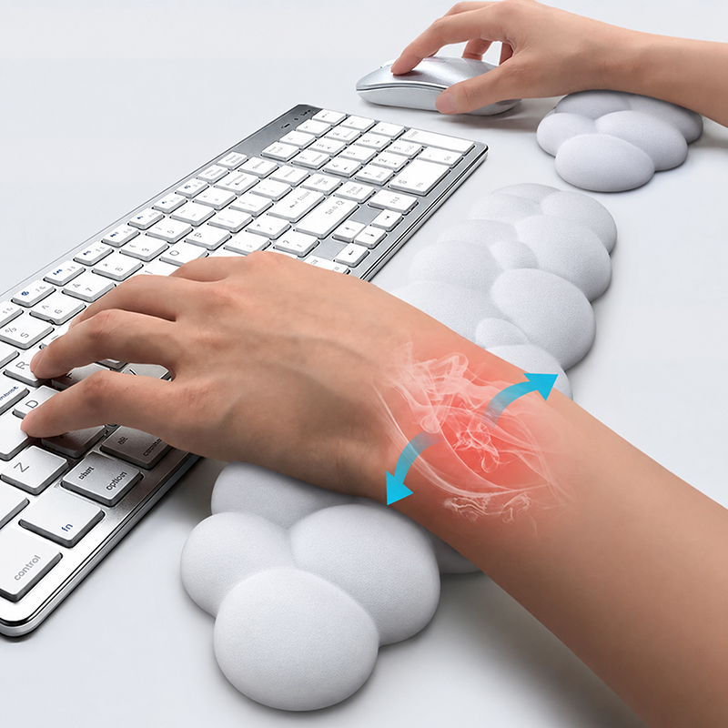 Tappetino per mouse con poggia - Gaming Keyboard Hand recensione e prezzo