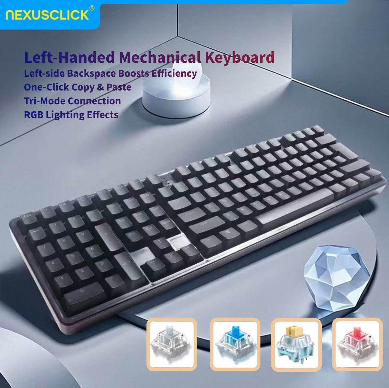 Tastiera Meccanica Ergonomica  - Gaming Keyboard No Number Pad recensione e prezzo